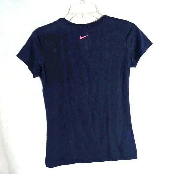Nike Blue Ladies Swoosh with script Affirmations sz S - Picture 3 of 3